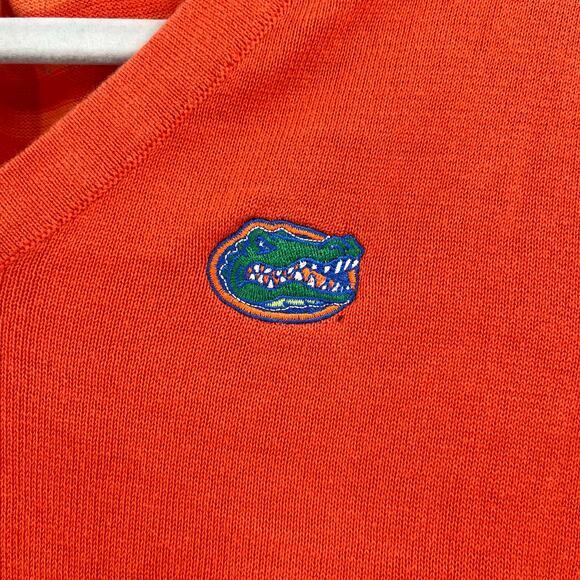 Cutter & Buck Gators Men Sweater Sz S Orange Stripe Preppy Tailgate Florida Fall - Picture 7 of 16